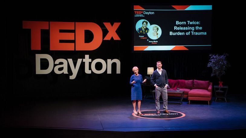 The TEDxDayton 2021 speaker application process is now open, through March 31. In this photo, Anne Marie Romer and Conor Crippen discussed Conor’s traumatic brain injury during the 2020 virtual TEDxDayton event. CONTRIBUTED