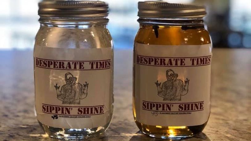 Sojourners Brewstillery in Washington Twp. has unveiled its first spirits, Desperate Times Sippin' Shine.