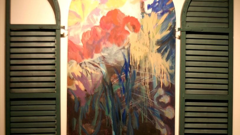 Katherine Kadish’s “Arched Window” oil and mixed media. currently at the Dayton Visual Arts Center. CONTRIBUTED PHOTO BY PAMELA DILLON