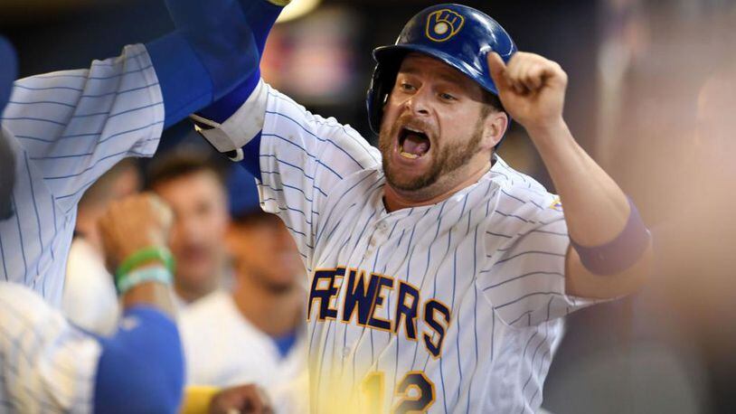 Stephen Vogt knows how to celebrate after hitting a home run, and he turns in a memorable performance in a video the Milwaukee Brewers just released.