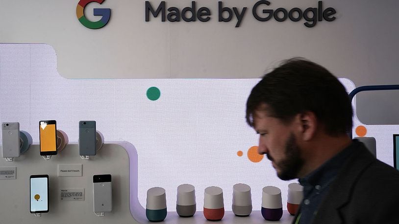 Google Home units and Google phones are on display at the Google booth during CES 2018 at the Las Vegas Convention Center on January 10, 2018 in Las Vegas, Nevada. Photo by Alex Wong/Getty Images)