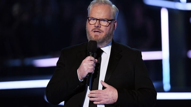 NEW YORK, NY - JANUARY 28:  Comedian Jim Gaffigan speaks onstage during the 60th Annual GRAMMY Awards at Madison Square Garden on January 28, 2018 in New York City.  (Photo by Kevin Winter/Getty Images for NARAS)