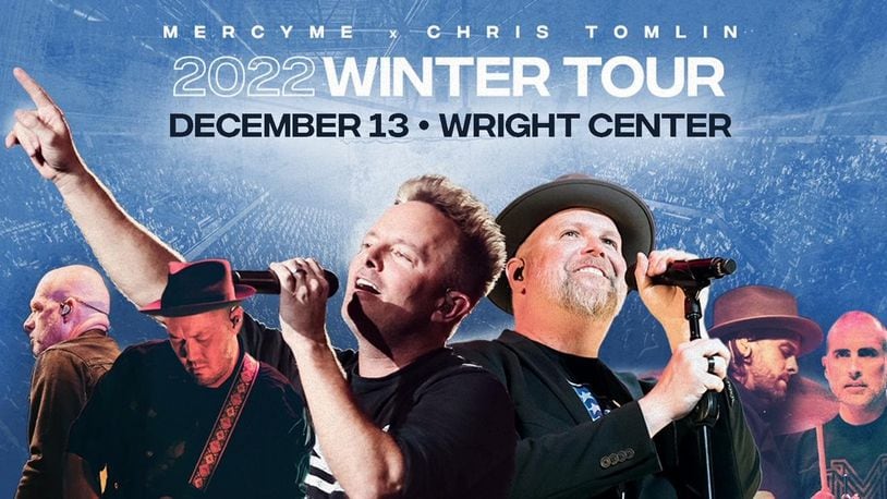 Chris Tomlin and Mercy Me will perform Dec. 13 at the Nutter Center. CONTRIBUTED