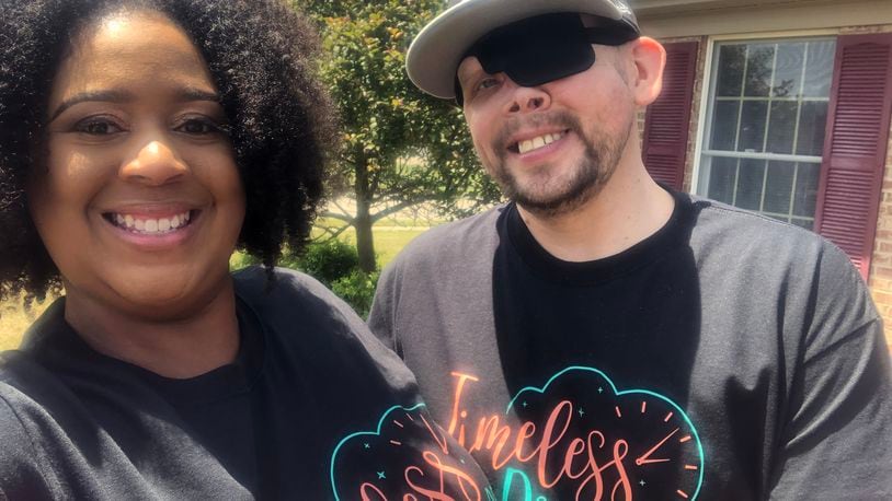 Ashley Jackson married the love of her life, Troy Thompson, in 2018 after Thompson survived a rare and deadly form of cancer. His strength and resolve during his health crisis inspired Jackson to start a business helping terminally ill people plan celebratory events. CONTRIBUTED