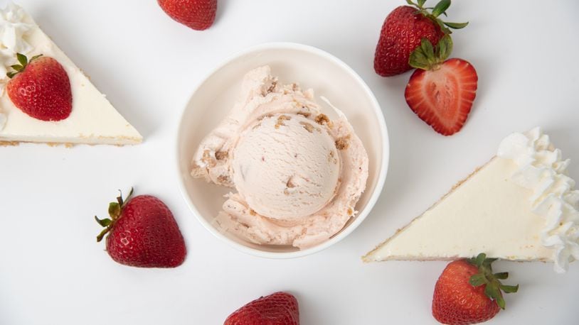 Strawberry Cheesecake is the first of five summer bonus flavors at Graeter's Ice Cream.