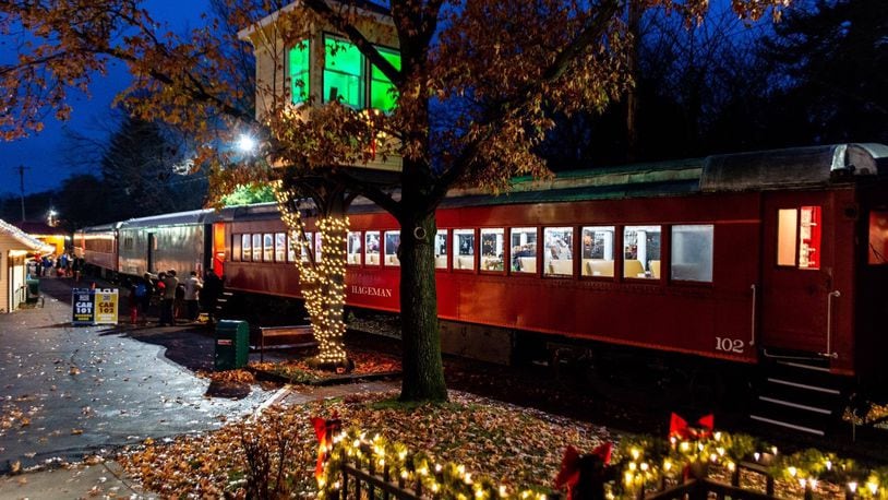 On various dates throughout the month of December, visitors to the LM&M Railroad can experience the North Pole Express.