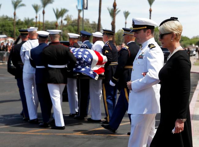 Photos: Sen. John McCain memorial service at Arizona’s North Phoenix Baptist Church