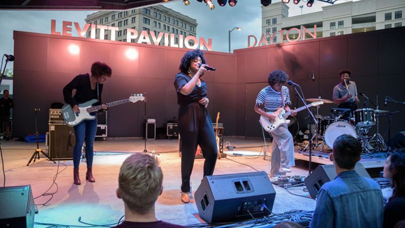 Scenes from the 2019 Levitt Pavilion season opener on May 30. The show was the first of 50-plus free concerts that will be held at the venue at Dave Hall Plaza, 36 S. Main St. in downtown Dayton in 2019. TOM GILLIAM / CONTRIBUTING PHOTOGRAPHER