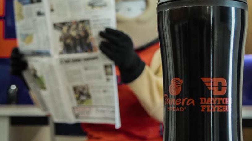 Dayton area Panera Bread bakery-cafes are offering free coffee refills for the entire month of March with the purchase of a $10 travel mug. The mugs feature the Dayton Flyers logo, and be available while supplies last. CONTRIBUTED