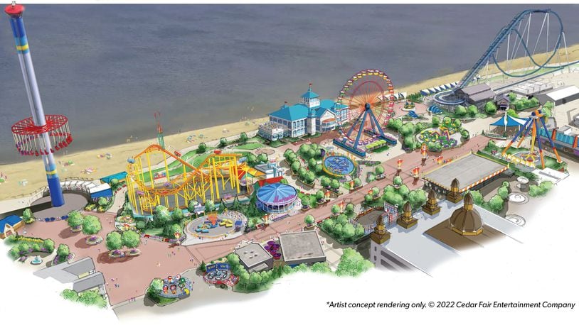 Cedar Point unveiled The Boardwalk Aug. 11 which is set to open in May 2023. CONTRIBUTED