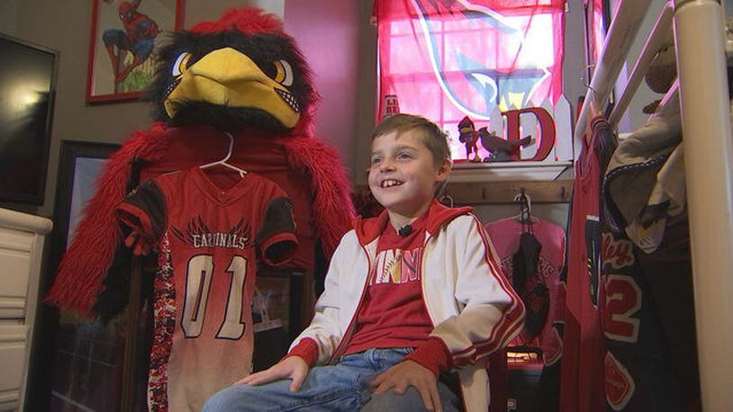 An 8-year-old Verdigris boy turns a childhood fear of mascots into his own favorite hobby. (FOX23.com)