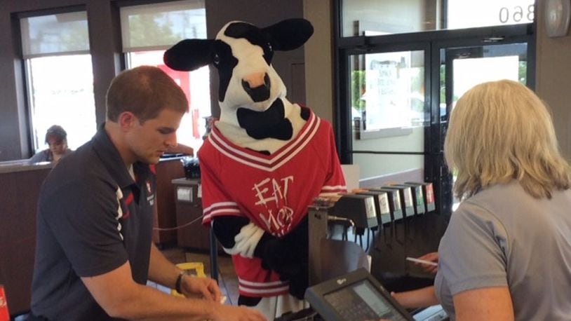 Chick-fil-A has opened a restaurant on the campus of Cedarville University. This file photo was taken at the Chick-fil-A restaurant on North Fairfield Road in Beavercreek. MARK FISHER/STAFF