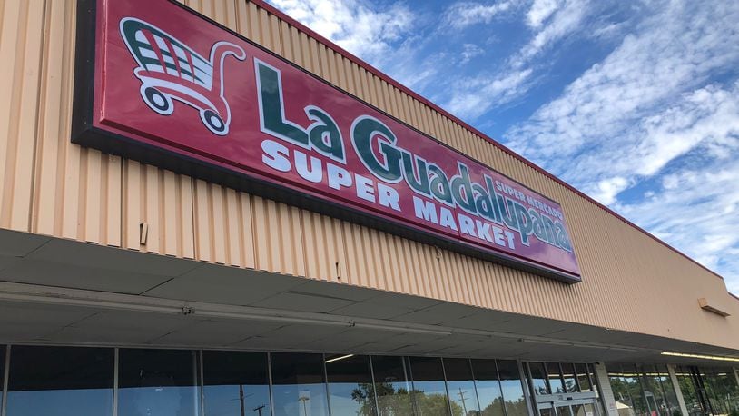La Guadalupana Super Market, 5450 Burkhardt Road at Spinning Road in the Spin-Kemp Shopping Center, opens today, Nov. 1, 2018. MARK FISHER/STAFF