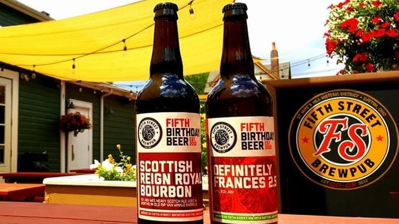 Fifth Street Brewpub’s Scottish Reign was one of the bottled beers sold a couple of weeks ago at the brewpub’s fifth anniversary bash. SUBMITTED