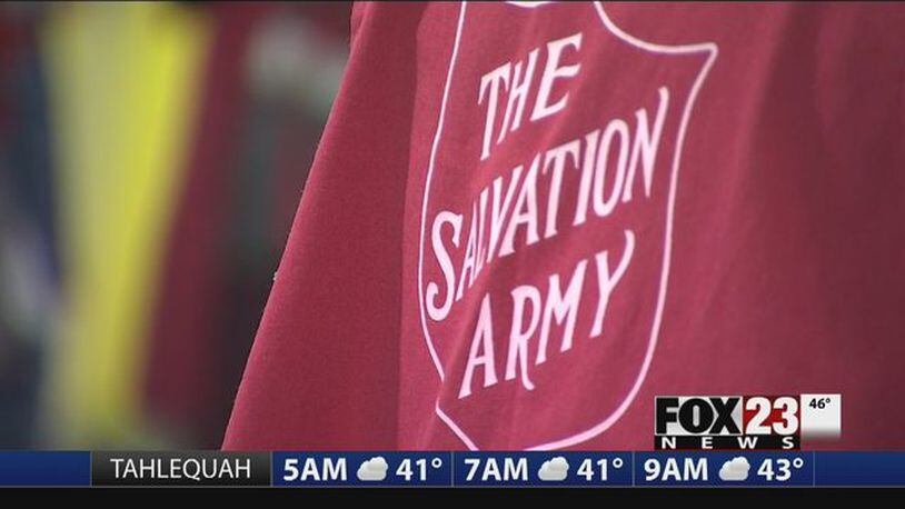 Salvation Army bell ringers will be equipped with credit card machines this holiday season. (Photo: FOX23.com)