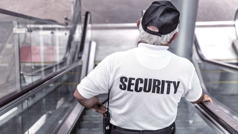 A mall security guard.