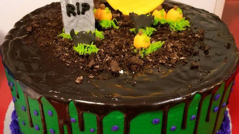 Cake Hope and Love auctions off a zombie-themed cake in the comment section of their Facebook page (CONTRIBUTED)