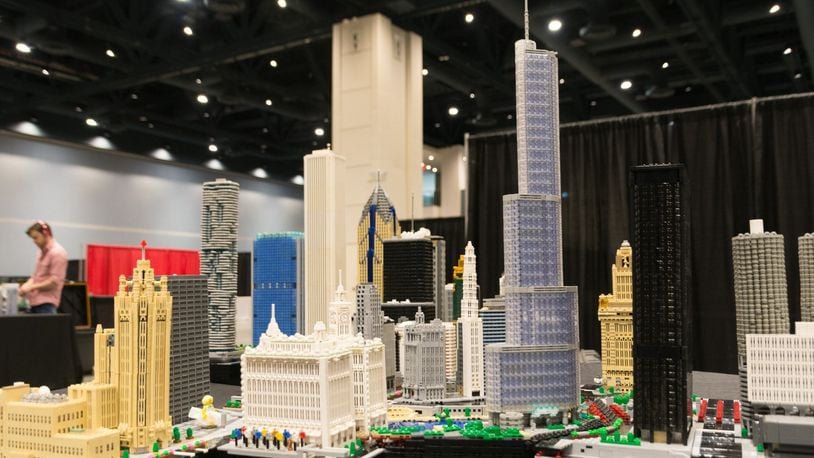 The Chicago skyline will be at this weekends LEGO BrickUniverse Convention in Dayton. CONTRIBUTED