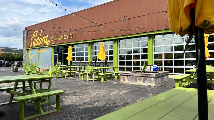 Eudora Brewing Company features an expansive taproom and large patio.