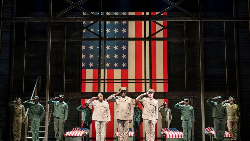 The cast of the national tour of "A Soldier's Play," slated Feb. 14-19 at the Victoria Theatre. JOAN MARCUS/CONTRIBUTED