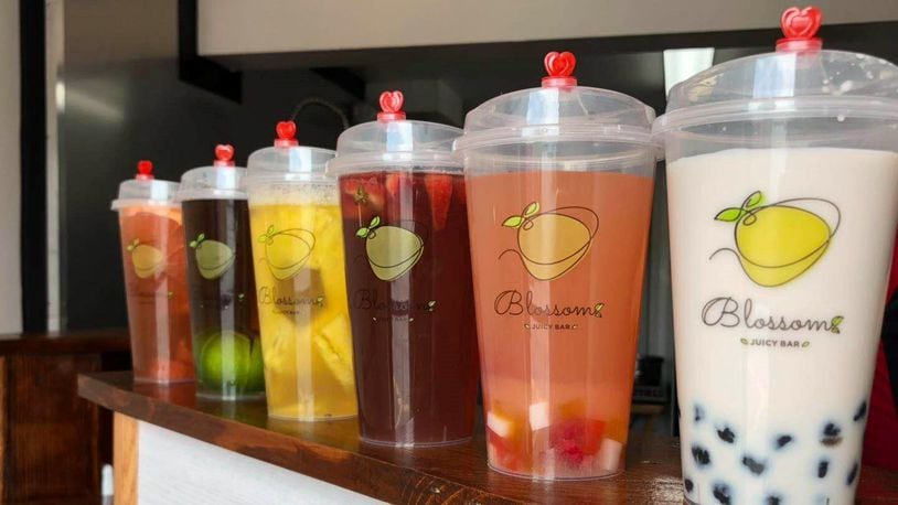 Blossom Juicy Bar in Dayton serves up bright, colorful bubble teas packed with chewy, flavorful ingredients. SOURCE: FACEBOOK
