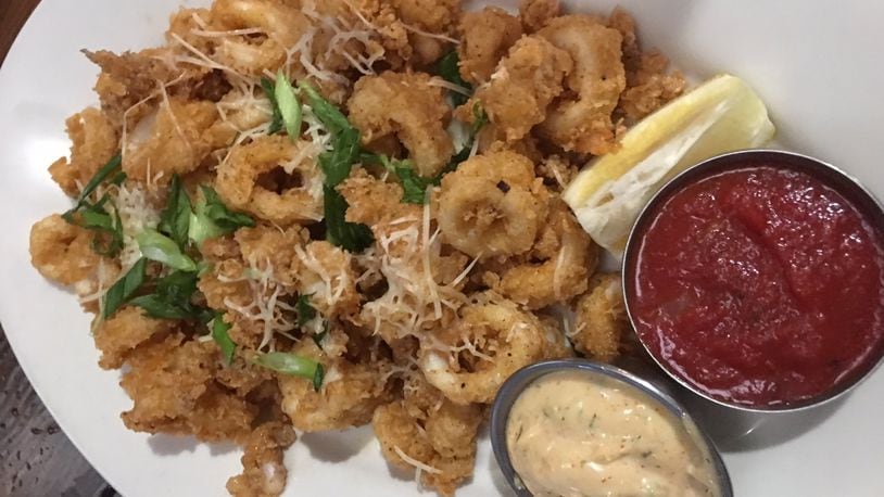 Fried calamari from Smith’s Boathouse in Troy. ALEXIS LARSEN