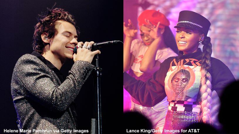 Harry Styles (left) and Janelle Monáe (right) will be presenters at the upcoming Rock and Roll Hall of Fame induction ceremony.