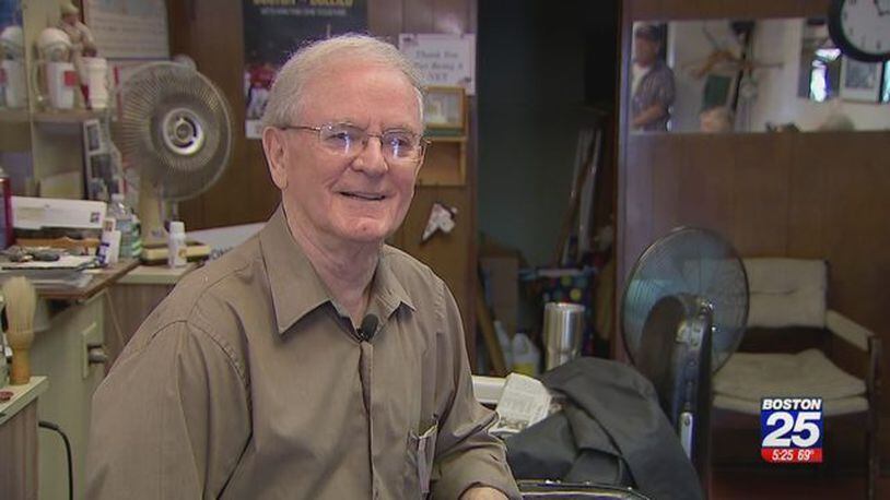 Joe Monahan is retiring after nearly 60 years as a barber in Boston.