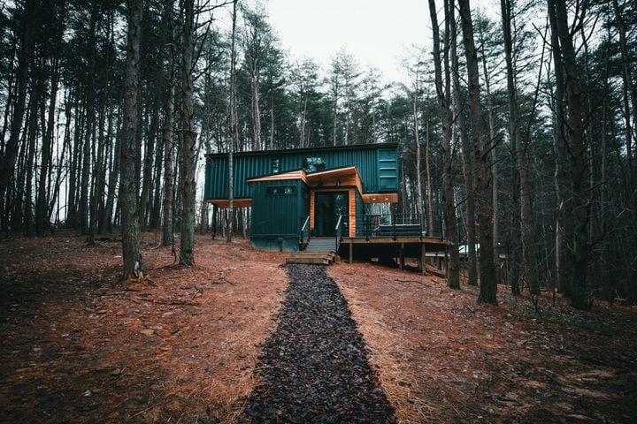 PHOTOS: Inside the Box Hop, shipping container turned cabin, near Hocking Hills