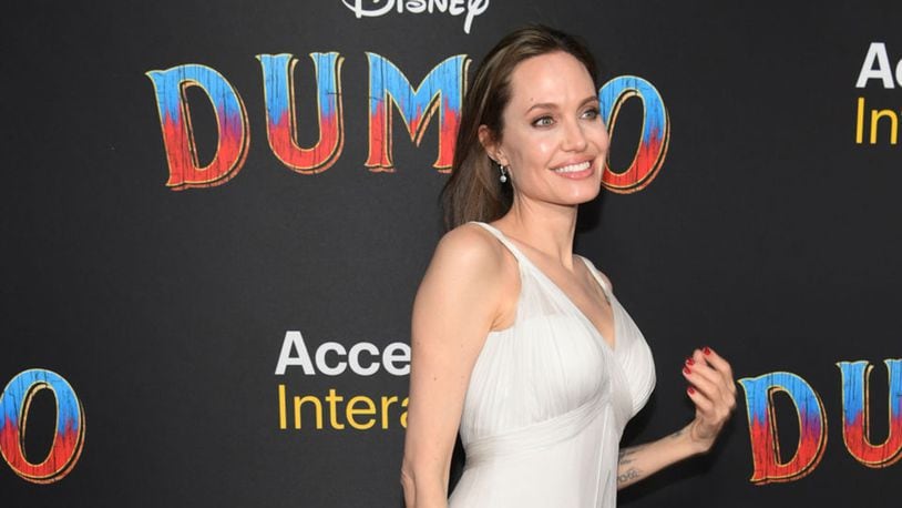 Angelina Jolie attends the premiere of Disney's "Dumbo" at El Capitan Theatre on March 11, 2019 in Los Angeles, California.