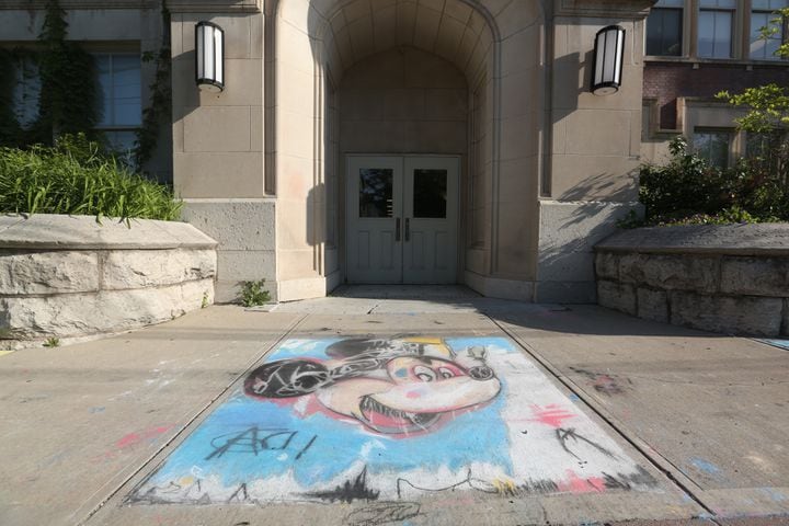 PHOTOS: Stivers’ students turn sidewalk into a museum
