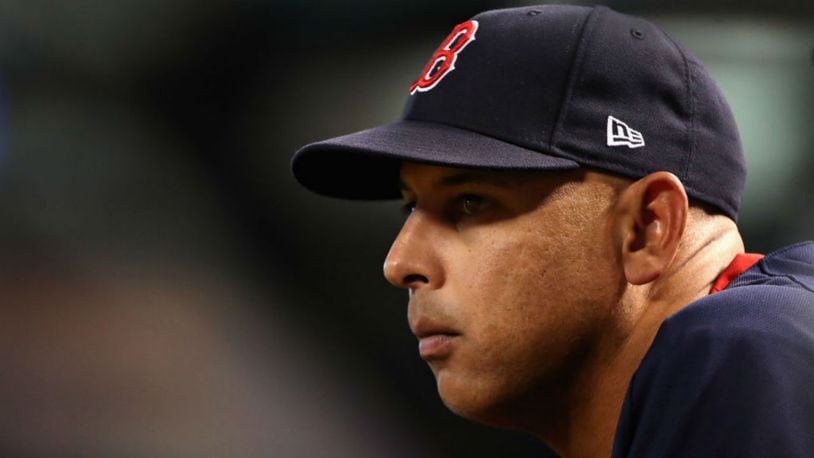 Red Sox manager Alex Cora. File photo. (Photo by Christian Petersen/Getty Images)