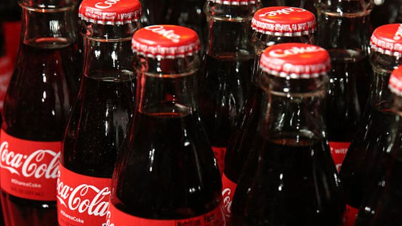 Coca Cola bottles on display.  (Photo: Todd Williamson/Getty Images for CSE)