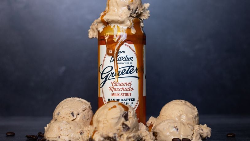 Graeter's ice cream announces partnership with Braxton Brewing Co. on a new Caramel Macchiato Milk Stout brew.