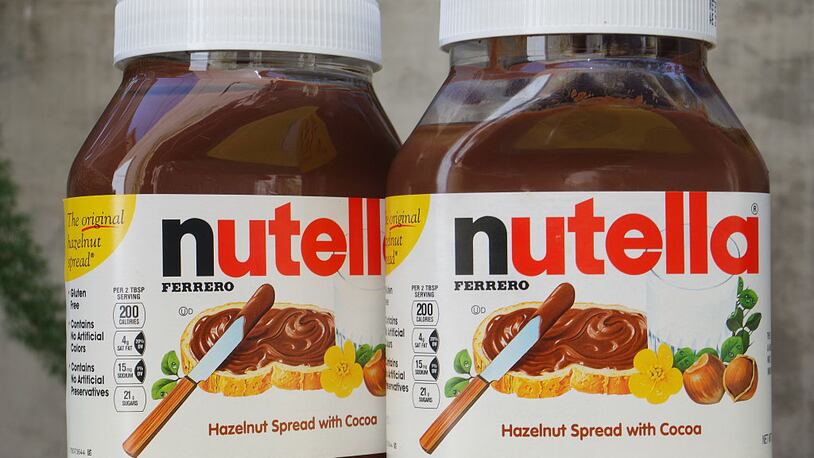 Packaged Nutella spread