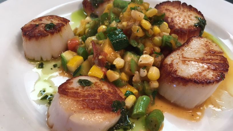 Pan-seared scallops at Corner Kitchen. CONTRIBUTED PHOTO