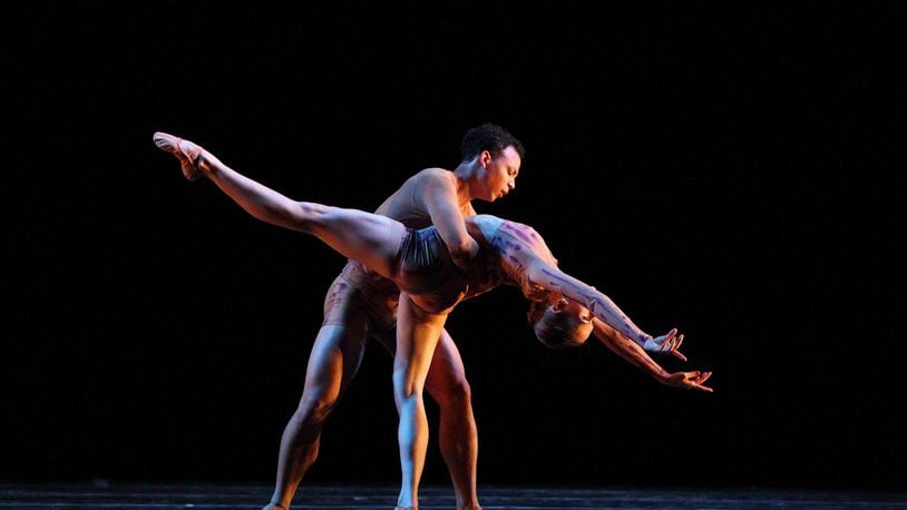 Pas de Deux is a French phrase that means Step of Two. The duet pictured is Your Provision, which will be performed at the Dayton Ballet’s upcoming concert. SUBMITTED PHOTO