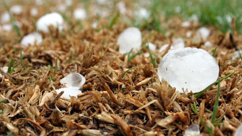 Softball-sized hail recently battered the small town of Glendo, Wyoming.