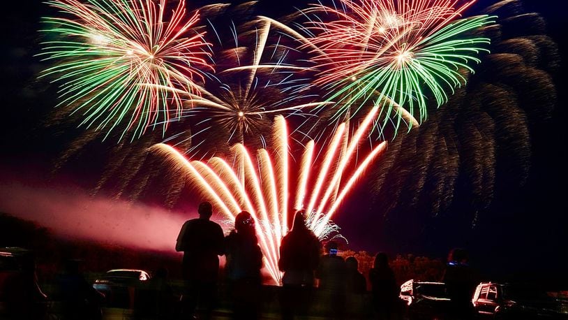 The city of New Carlisle had its fireworks Saturday night, June 25, 2022. MARSHALL GORBY \STAFF