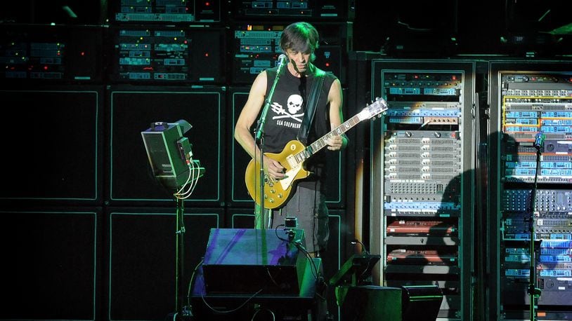 Tom Scholz, founder and leader of Boston, brings the band’s 40th anniversary tour to the Rose Music Center in Huber Heights for a sold-out concert tonight. KAMAL ASAR/CONTRIBUTED