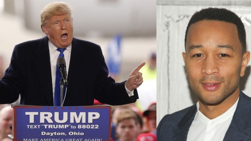 Singer John Legend called Republican presidential candidate Donald Trump  racist.  (Images: Associated Press)
