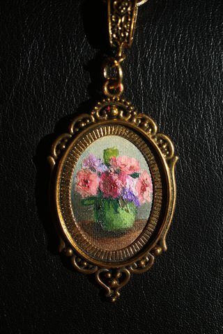 Tiny oil paintings