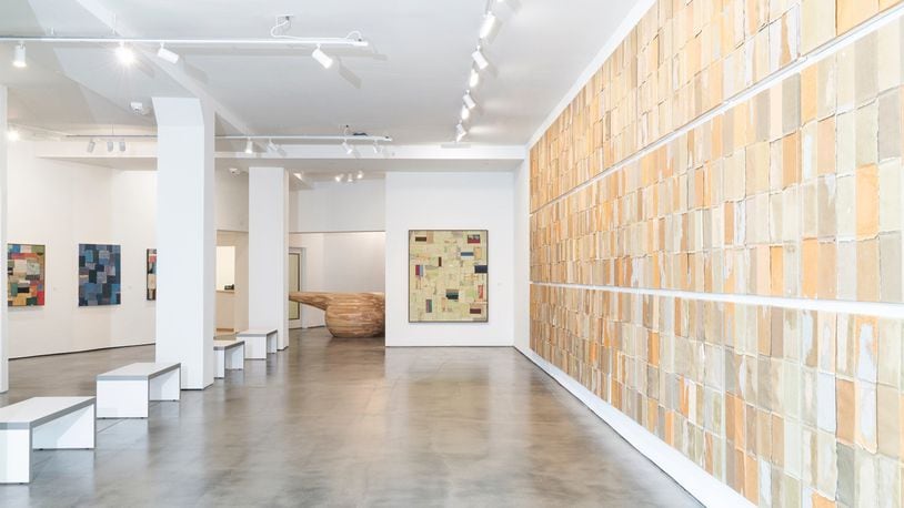 Samuel Levi Jones, The Empire is Falling, installation view at The Contemporary.  Courtesy of the artist and Galerie Lelong & Co, NY. Image: Jake Holler