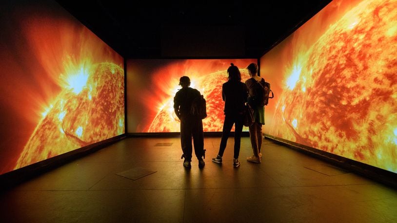 Dayton native Genna Duberstein was the lead producer of “Solarium,” an interactive art display of the sun s weather patterns and solar flares. CONTRIBUTED