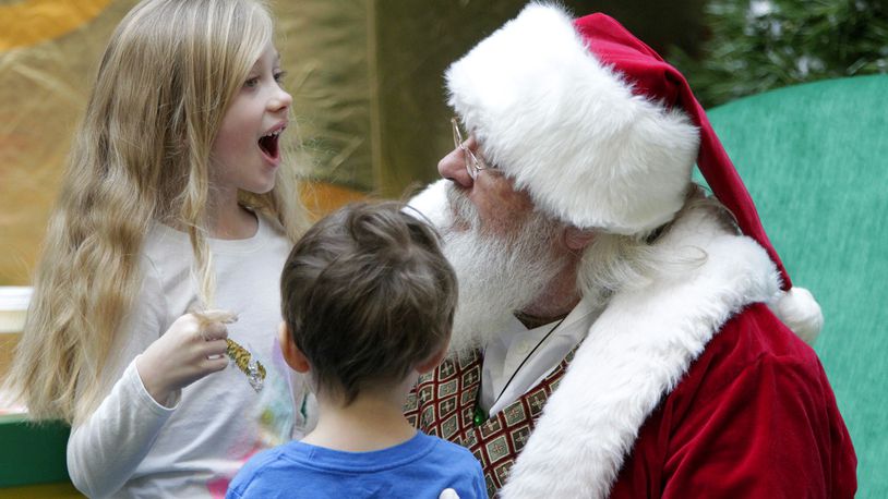 Visits with Santa will look a little different in 2020 with more social distancing in place to keep everyone safe during the pandemic. LISA POWELL / STAFF FILE PHOTO
