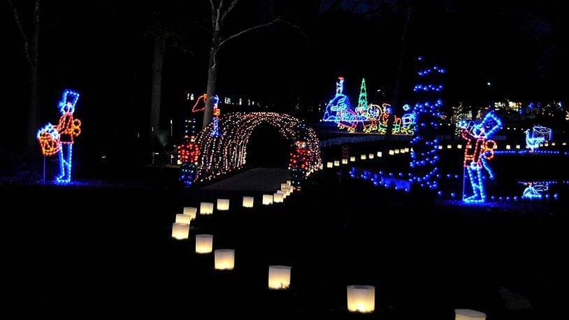 Woodland Lights, a walk-through Christmas lights display near Centerville, Ohio, is now open for the 2019 season. Here is who we spotted there opening night. DAVID MOODIE/CONTRIBUTED