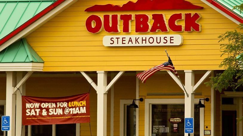 File photo of an Outback Steakhouse on Miller Lane in Butler Twp.