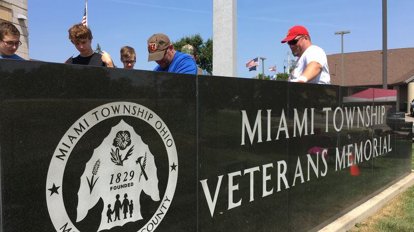 Reparing the Miami Twp. Veterans Memorial is the project Miamisburg High School junior Tony Foster chose to earn Eagle Scout. CONTRIBUTED PHOTO