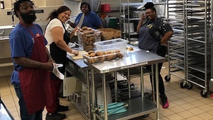 Students in the Miami Valley Career Technology Center’s Aspire program’s culinary class prepare hundreds of weekly meals for Miami Valley residents in need during the COVID-19 crisis. CONTRIBUTED