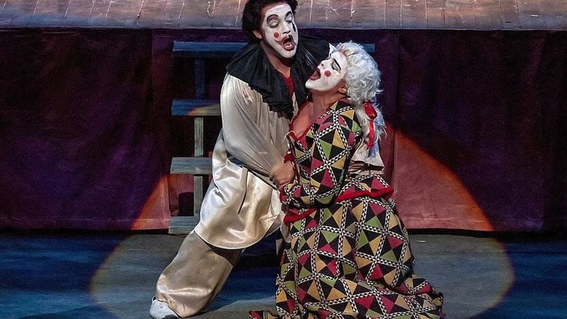 Tenor John Pickle (seen as Canio with Michigan Opera Theatre) will perform in Dayton Opera’s production of the powerful dramatic opera “I Pagliacci” Nov. 11 and 13 at the Schuster Center. CONTRIBUTED